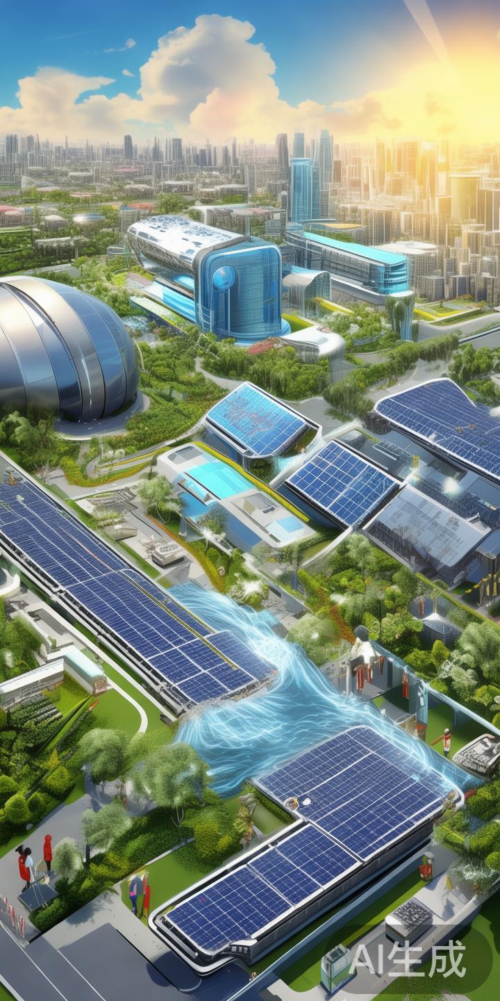 在水资源管理方面，太阳城安装了先进的水循环利用体系